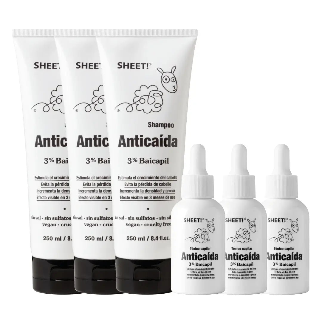 Pack Anticaída de Cabello para 3 Meses | SheetCL