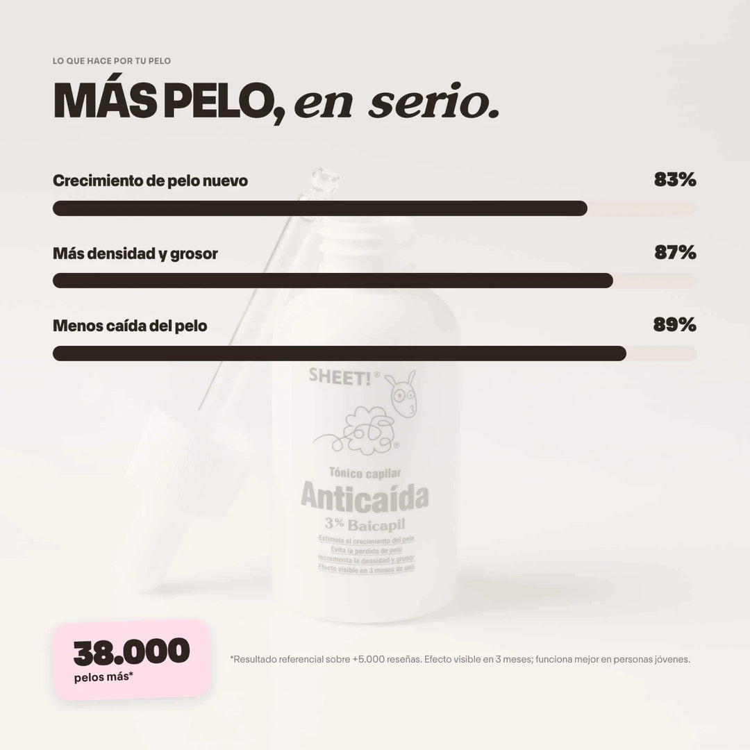 Tónico anticaída SHEET para frenar la caída del cabello desde la raíz