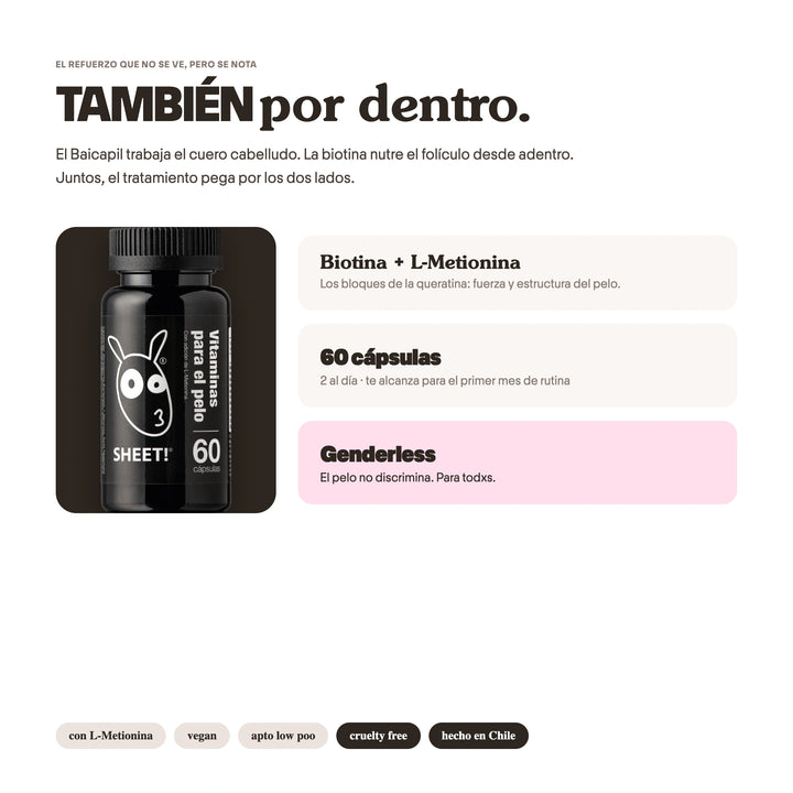 Tratamiento Anticaída de Pelo para 1 Mes + Biotina