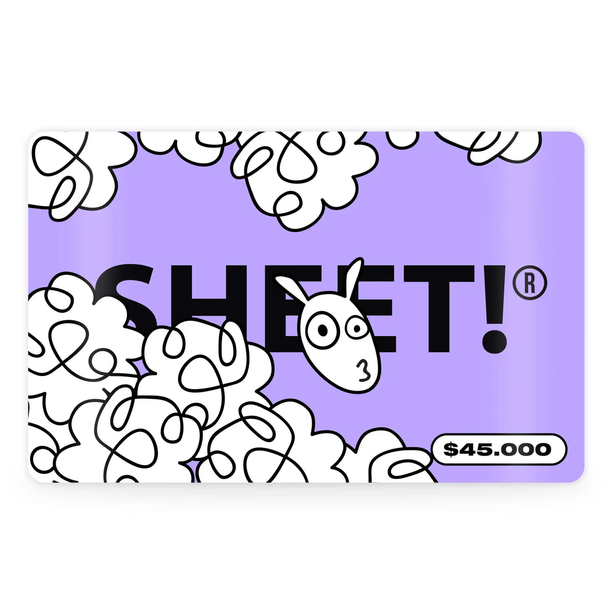 Sheet Gift Card